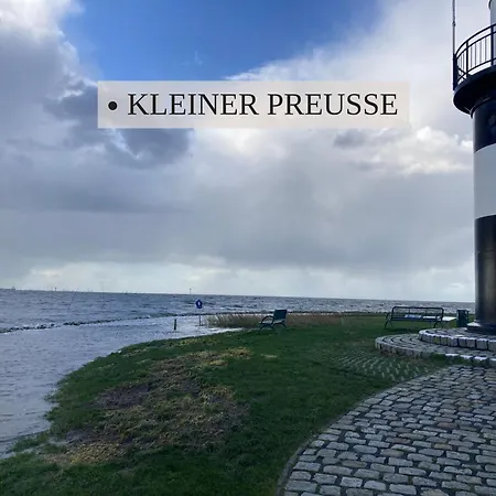 Haus Krabbe Zimmer Ohne Kueche, Fuer 1-2 Personen, Doppelbett, Zentral Gelegen Zwischen Cuxhaven Und Bremerhaven, Hunde Kostenfrei Willkommen, Kostenfreier Parkplatz Wremen Buitenkant foto